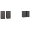 TV-tasot 4 kpl harmaa 30,5x30x60 cm tekninen puu