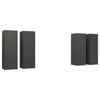 TV-tasot 4 kpl harmaa 30,5x30x90 cm tekninen puu