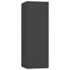 TV-tasot 4 kpl harmaa 30,5x30x90 cm tekninen puu