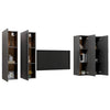 TV-tasot 4 kpl harmaa 30,5x30x110 cm tekninen puu