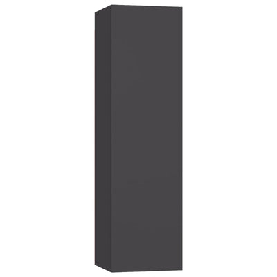 TV-tasot 4 kpl harmaa 30,5x30x110 cm tekninen puu