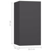 TV-tasot 7 kpl harmaa 30,5x30x60 cm tekninen puu