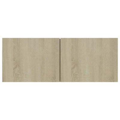 TV-tasot 4 kpl Sonoma-tammi 80x30x30 cm lastulevy