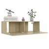 TV-tasot 4 kpl Sonoma-tammi 100x30x30 cm tekninen puu