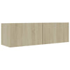 TV-tasot 4 kpl Sonoma-tammi 100x30x30 cm tekninen puu