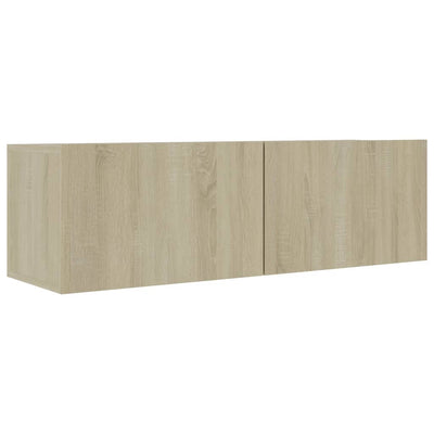 TV-tasot 4 kpl Sonoma-tammi 100x30x30 cm tekninen puu