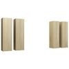 TV-tasot 4 kpl Sonoma-tammi 30,5x30x110 cm tekninen puu