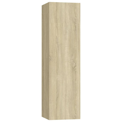 TV-tasot 4 kpl Sonoma-tammi 30,5x30x110 cm tekninen puu