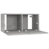 TV-tasot 4 kpl betoninharmaa 60x30x30 cm tekninen puu