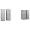TV-tasot 4 kpl betoninharmaa 30,5x30x90 cm tekninen puu