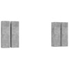 TV-tasot 4 kpl betoninharmaa 30,5x30x110 cm tekninen puu
