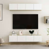 TV-tasot 4 kpl valk. ja Sonoma-tammi 80x30x30 cm tekninen puu