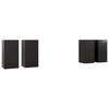 TV-tasot 4 kpl korkeakiilto musta 30,5x30x60 cm lastulevy