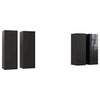TV-tasot 4 kpl korkeakiilto musta 30,5x30x90 cm lastulevy