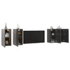 TV-tasot 4 kpl korkeakiilto harmaa 30,5x30x60 cm lastulevy