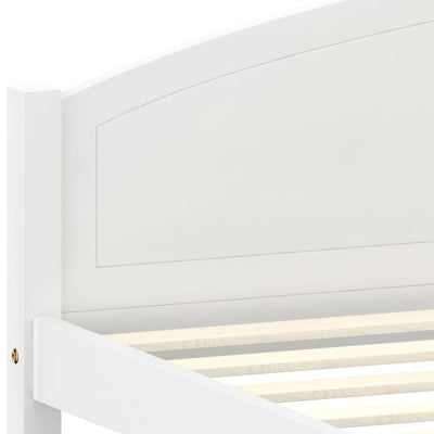 Valkoinen sängynrunko Lonica 160x200cm (mänty)