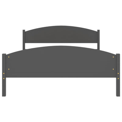 Tummanharmaa sängynrunko Lonica 160x200cm (mänty)