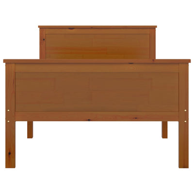 Hunajanruskea sängynrunko Michai 90x200cm (mänty)