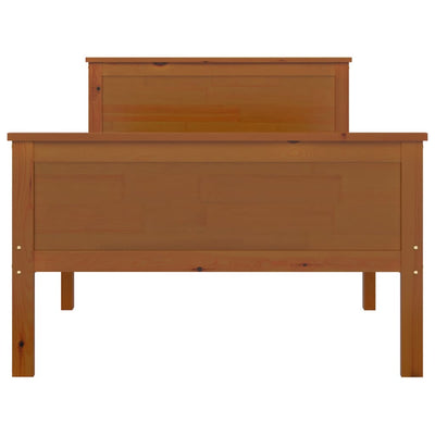 Hunajanruskea sängynrunko Michai 100x200cm (mänty)