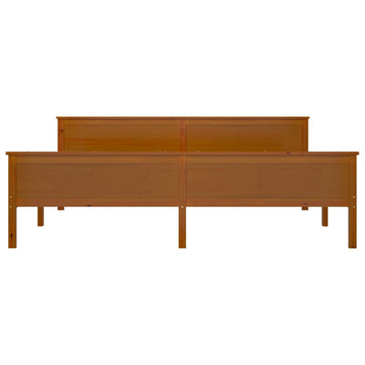 Hunajanruskea sängynrunko Michai 200x200cm (mänty)