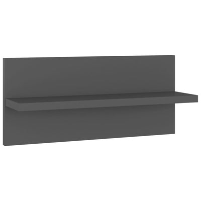 Seinähyllyt 2 kpl harmaa 40x11,5x18 cm tekninen puu