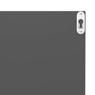 Seinähyllyt 2 kpl harmaa 40x11,5x18 cm tekninen puu