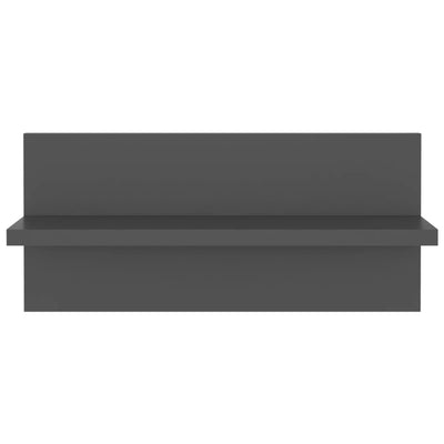 Seinähyllyt 4 kpl harmaa 40x11,5x18 cm tekninen puu