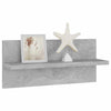 Seinähyllyt 4 kpl betoninharmaa 40x11,5x18 cm lastulevy