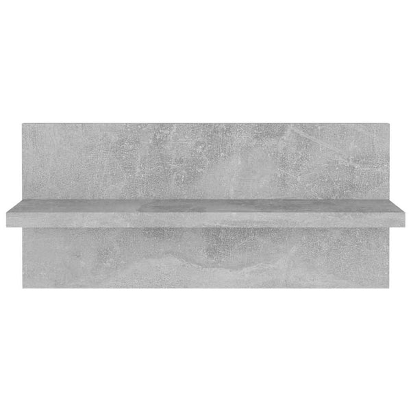 Seinähyllyt 4 kpl betoninharmaa 40x11,5x18 cm lastulevy