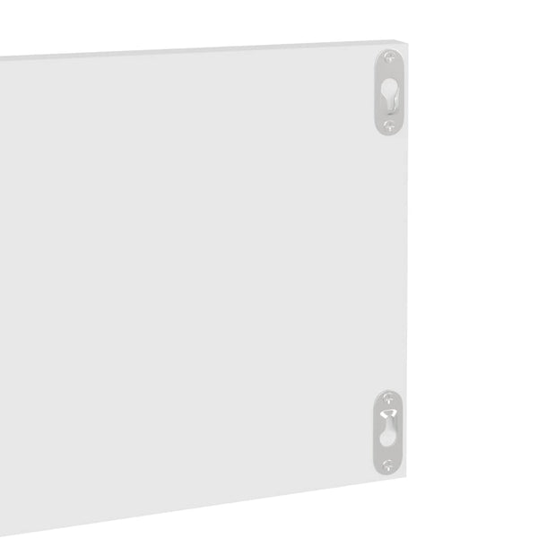 Seinähyllyt 2 kpl valkoinen 80x11,5x18 cm lastulevy