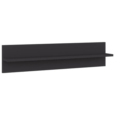 Seinähyllyt 2 kpl harmaa 80x11,5x18 cm tekninen puu