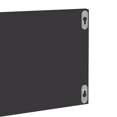 Seinähyllyt 2 kpl harmaa 80x11,5x18 cm tekninen puu