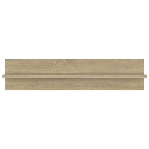 Seinähyllyt 2 kpl Sonoma-tammi 80x11,5x18 cm lastulevy