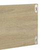 Seinähyllyt 2 kpl Sonoma-tammi 80x11,5x18 cm lastulevy