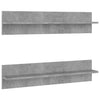 Seinähyllyt 2 kpl betoninharmaa 80x11,5x18 cm lastulevy