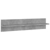 Seinähyllyt 2 kpl betoninharmaa 80x11,5x18 cm lastulevy