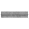 Seinähyllyt 2 kpl betoninharmaa 80x11,5x18 cm lastulevy