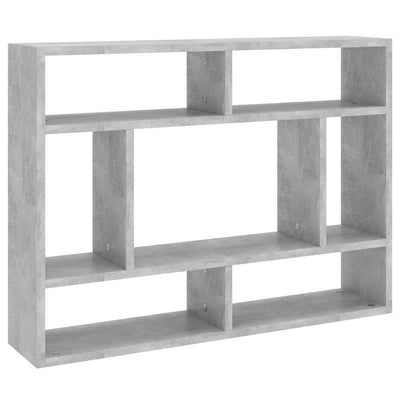 Seinähylly betoninharmaa 75x16x55 cm tekninen puu