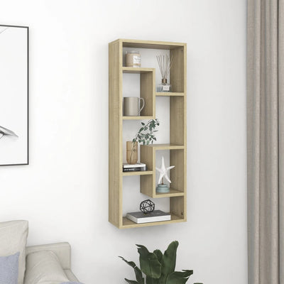 Seinähylly Sonoma-tammi 36x16x90 cm tekninen puu