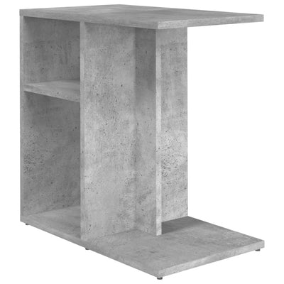 Sivupöytä betoninharmaa 50x30x50 cm tekninen puu