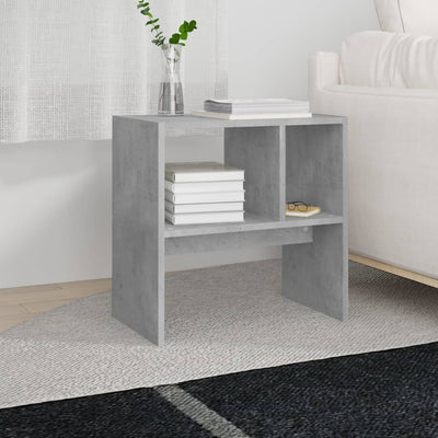 Sivupöytä betoninharmaa 50x30x50 cm tekninen puu