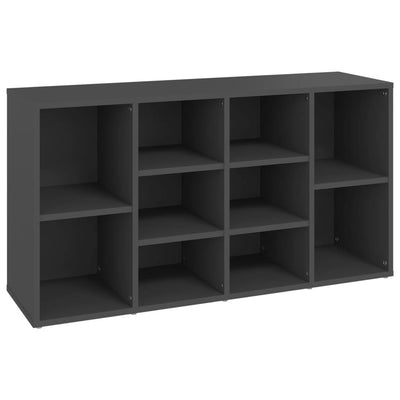 Kenkien säilytyspenkki harmaa 103x30x54,5 cm lastulevy