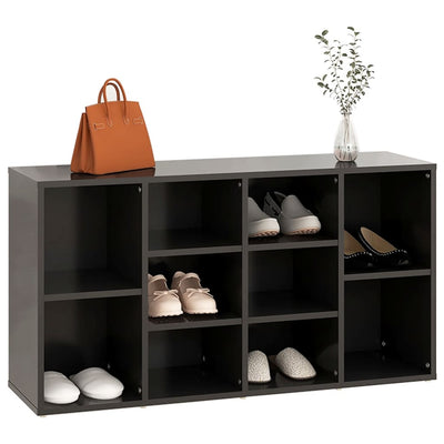 Kenkien säilytyspenkki harmaa 103x30x54,5 cm lastulevy