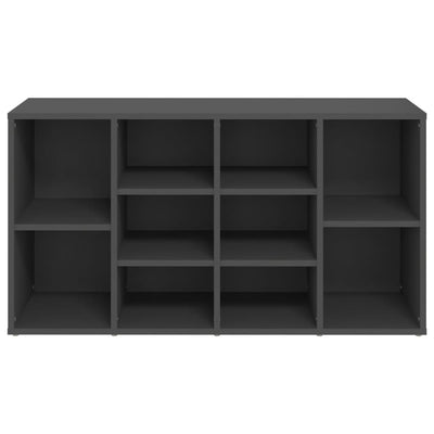 Kenkien säilytyspenkki harmaa 103x30x54,5 cm lastulevy
