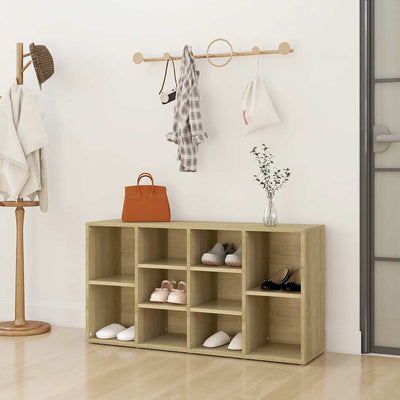 Sonoma tammi kenkien säilytyspenkki Vittorio 103x30x54,5cm (puinen)