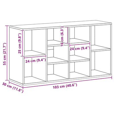 Betoninharm. kenkien säilytyspenkki Vittorio 103x30x54,5cm (puinen)