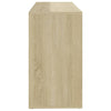 Kenkien säilytyspenkki valk/Sonoma 103x30x54,5 cm tekninen puu