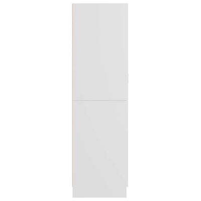 Vaatekaappi valkoinen 82,5x51,5x180 cm tekninen puu