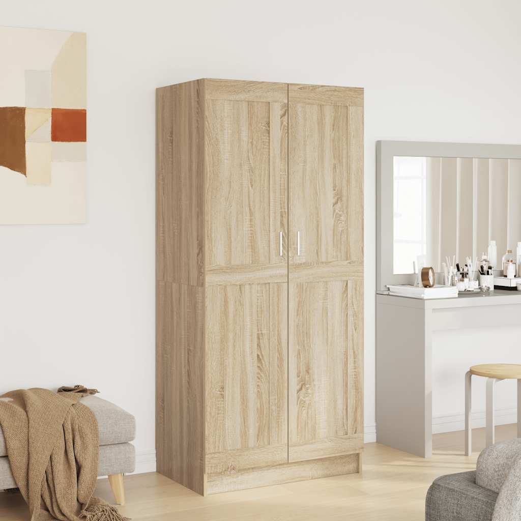 Vaatekaappi Sonoma-tammi 82,5x51,5x180 cm tekninen puu