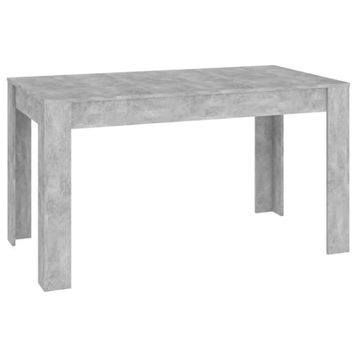Ruokapöytä betoninharmaa 140x74,5x76 cm lastulevy